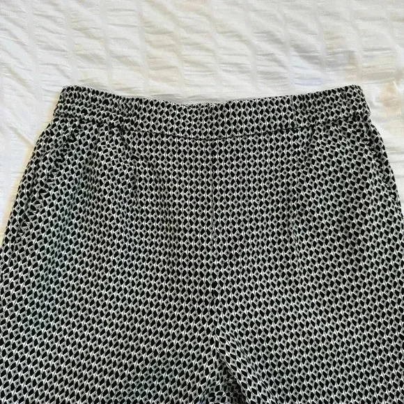 Anthropologie Womens Diamond Pattern Woven Textured Pant Size S